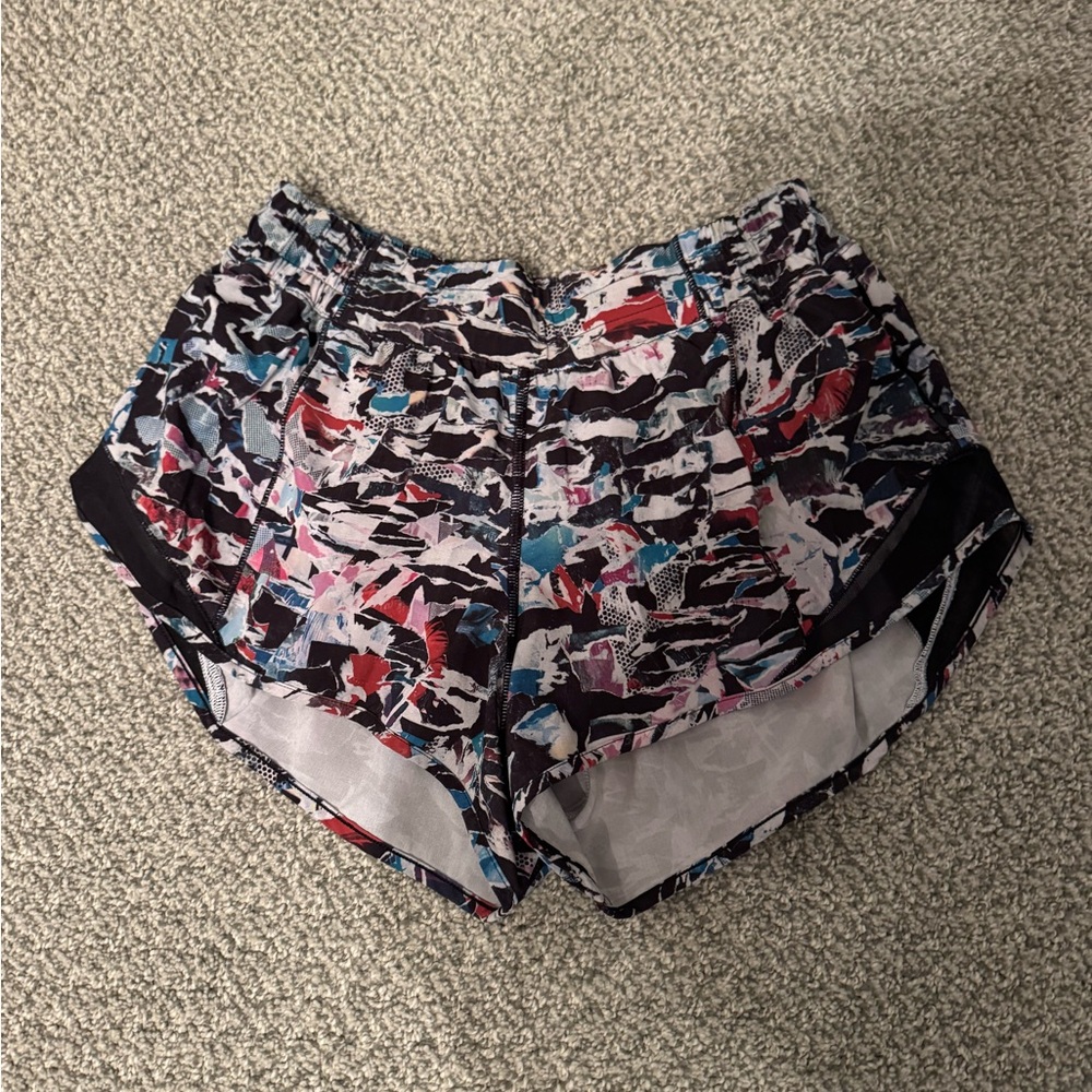 lululemon athletica Multicolor Patterned Athletic Shorts